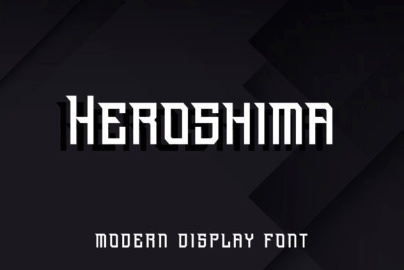 Heroshima: A Modern Display Font for Bold Visuals