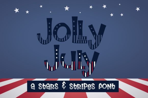 Jolly July: A Patriotic Font for Vibrant Design