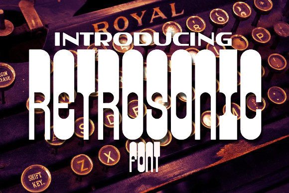 Retrosonic: A Playful Typeface for Modern Design