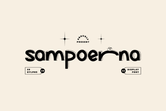 Sampoerna: A Playful Display Font for Creative Impact