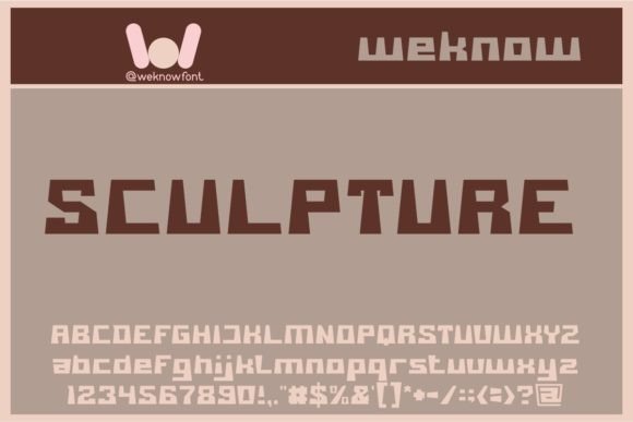 Sculpture: A Bold Font for Modern Design